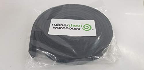 Rubber Sheet Warehouse .062" (1/16") Thick x 1" Wide x 5' long -Neoprene Rubber Strip Commercial Grade 65A, Smooth Finish, Solid Rubber, Perfect for Weather Stripping, Gasket, Costume & DIY Projects … - size: 1" wide x 5' long, style: 1/16" .062"