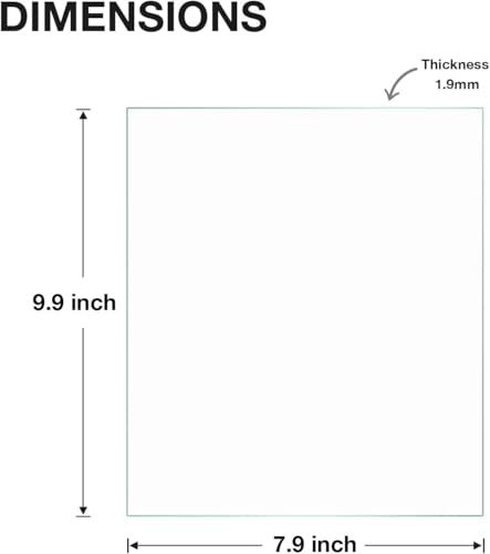 Egofine 8x10 Heat-Strengthened Glass Replacement for Picture Frame (Crystal Clear,1 Pack), Replacement Glass for 8 by 10 Photo Frame - size: 8x10