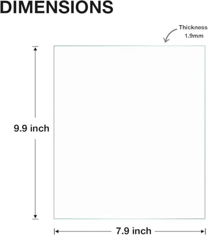 Egofine 8x10 Heat-Strengthened Glass Replacement for Picture Frame (Crystal Clear,1 Pack), Replacement Glass for 8 by 10 Photo Frame - size: 8x10