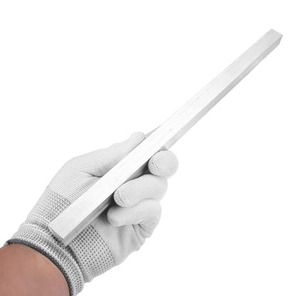 MECCANIXITY Square Aluminum Flat Bar, 19/32" (15mm) Thick x 19/32" (15mm) Width x 13" (330.2mm) Long 6063 Aluminum Flat Plate Solid New Mill Stock Silver for Industrial Building - size: 19/32" x 19/32" x 13"