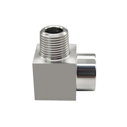 Beduan 304 SS 90 Degree Street Elbow NPT 3/8 Male to Female Pipe Fitting - size: 3/8 NPT Elbow