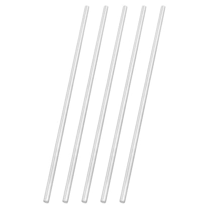 uxcell 5pcs 304 Stainless Steel Round Rods, 1/4" Dia x 10" Length Stainless Steel Metal Solid Shaft Rod Bar for Industry Use Metal Working Hobbies DIY Craft, Silver - size: 1/4" Dia x 10" Length