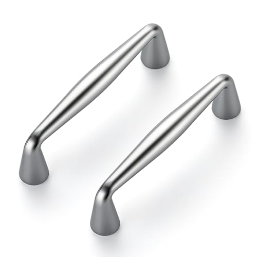 Ravinte Polished Chrome Cabinet Handles Solid Handles,3 Inch,5 Pack - color: Polished Chrome, size: 3 Inches Hole Center