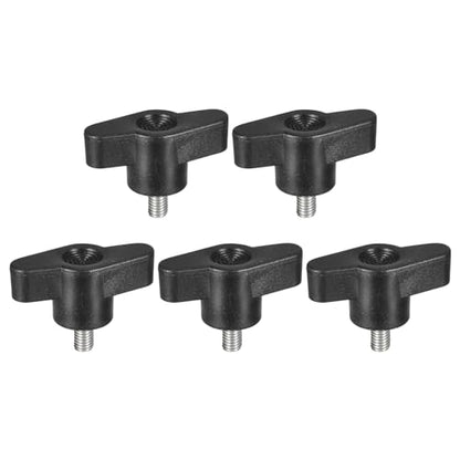 uxcell 5Pcs Clamping Screw Knob, M5 x 12mm Metric 304 Stainless Steel T Shaped Thumb Screws Handle for Quick Remove Hand Tightening Knob Replacement - size: M5 x 12mm