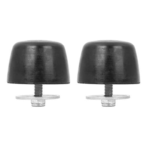 X AUTOHAUX 2 Pcs Black Rubber Bumper Cushion Hood Bump Stop for for Jeep Wrangler 1987-1995 for Jeep Wrangler 1997-2017 KJ71051BK
