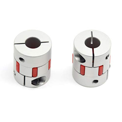 2PCS 10mm to 10mm Aluminium Plum Flexible Shaft Coupling D25 L30 10x10mm Connector Flexible Coupler for 3D Printer CNC Machine and Servo Stepped Motor（10x10mm） - style: 10-10mm