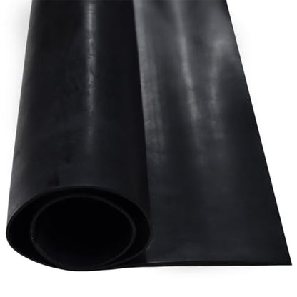 Nitrile Commercial Grade Rubber Sheet, Black, 60A, 0.062" x 36" x 36" - size: 36 x 36 x 0.063 in.