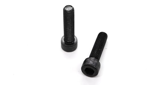 10pcs M10 x 40mm Black Socket Cap Bolts Screws 12.9 Grade Alloy Steel - size: 10pcs M10 x 40mm