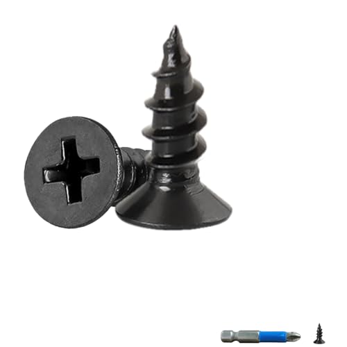 Wood Screws, 240PCS Flat Head Phillips Self Tapping Screw, #8 x 1/2" - size: #8 x 1/2"