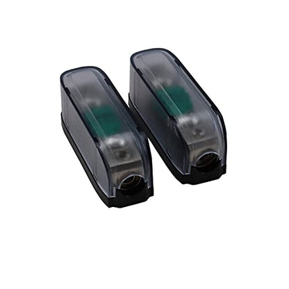 ZOOKOTO 2 Pcs 30A MINI AFS Inline Fuse Holder 4/8 Gauge in 4/8 Gauge Out Fuse Block 30A for Car Audio - size: 30A