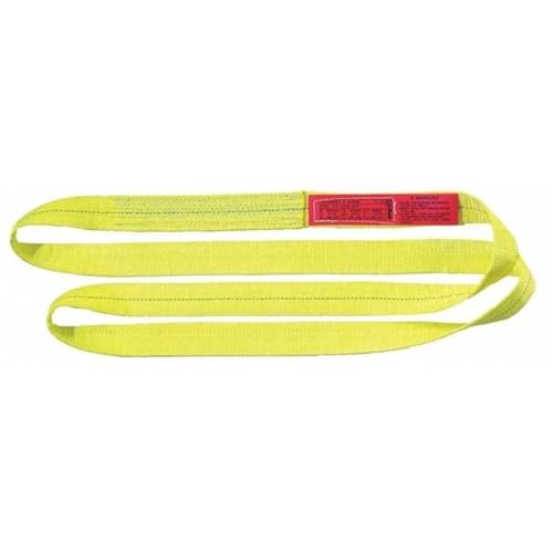 Lift-All Web Sling, Type 5, Polyester, 1inW, 5 ft.L,Yellow