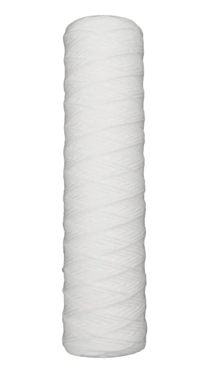 IPW Industries Inc. 25 Micron String Wound Water Filter for Universal Whole House Replacement Cartridge Sediment Filters for Well Water 10" x 2.5" - 6 Pack