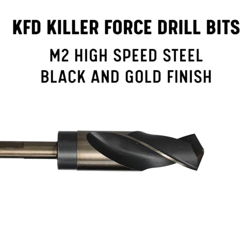 Drill America - KFDRSD3/4 3/4" Reduced Shank High Speed Steel Black & Gold KFD Drill Bit with 1/2" Shank, KFD Series - size: 3/4", style: 1/2" Shank