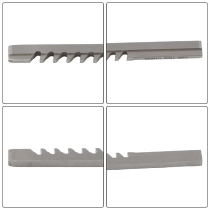 kimllier 1/8 Inch Keyway Broach, B Push-Type, High Speed Steel