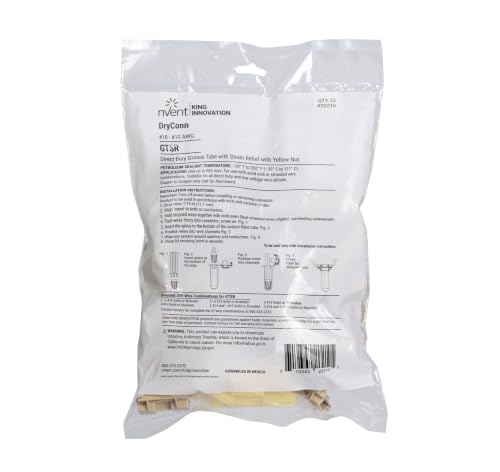 nVent KING INNOVATION 20210 DryConn GTSR Direct Bury Connector - size: 25 Count (Pack of 1), style: Min #18/Max #10