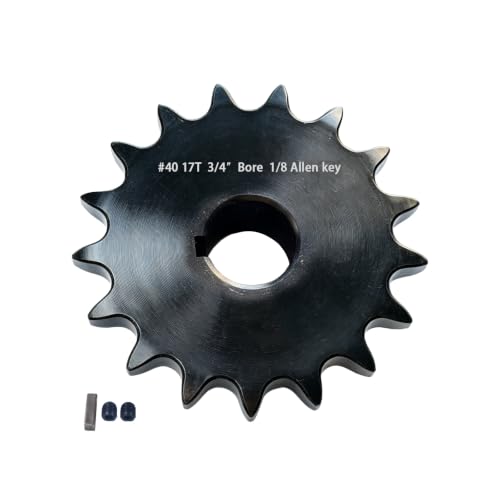 #40 Sprocket 17T 3/4" Bore Hardened Black Oxide - size: 17 teeth, style: 3/4" in bore