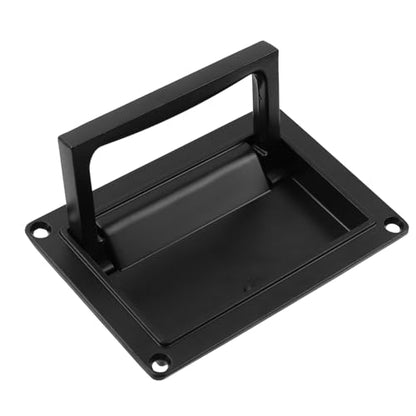 Bitray Recessed Pull Handle Heavy Duty Zinc Alloy Flush Handle Black Toolbox Handle for Deck Hatch - color: Black, size: 5.12" x 3.58"