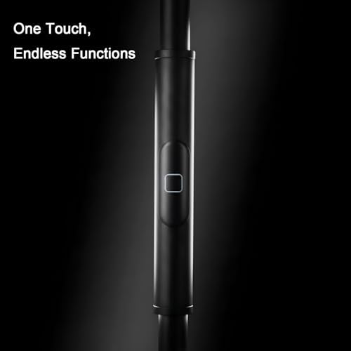 JOOFO LED Torchiere Floor Lamp with Remote, Stepless Dimmable Black - color: Black