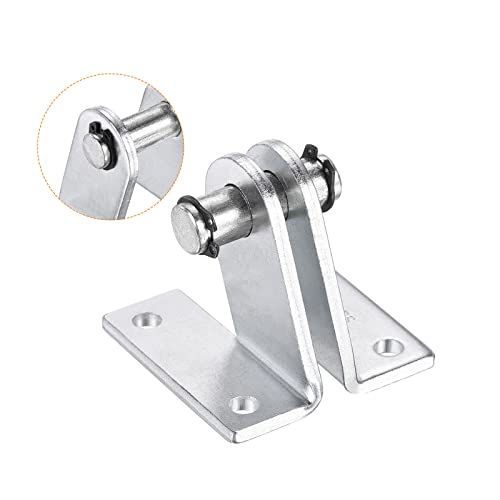 PATIKIL 75x56mm Air Cylinder Rod Clevis 2 Pack Mounting Bracket Rear Pivot Mount Pneumatic Parts, Silver - size: 70 x 56mm