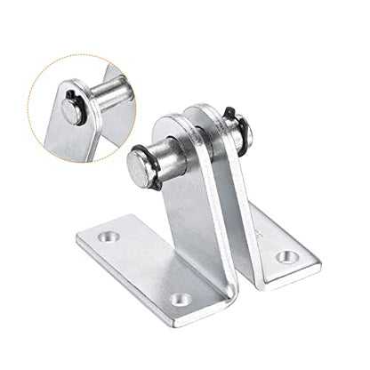 PATIKIL 75x56mm Air Cylinder Rod Clevis 2 Pack Mounting Bracket Rear Pivot Mount Pneumatic Parts, Silver - size: 70 x 56mm