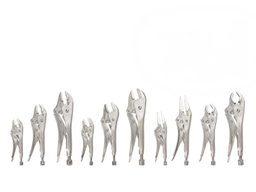 TEKTON Locking Pliers Set, 10-Piece | PLK99904 - size: 10-Piece