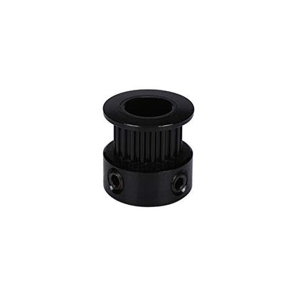 5pcs GT2 Black Aluminum 20 Teeth Timing Belt Idler Pulley Synchronous Wheel bore 8mm for 3D Printer CNC Machine 6mm Width Timing Belt (8mm bore) - size: 8mm bore