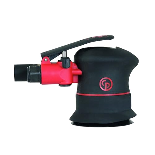 Chicago Pneumatic CP7255E-3 - Air Random Orbital Sander Tool, Home Improvement, Woodworking Tools, Polisher, Sanding Tool, Hook & Loop, Non-Vacuum, 3 Inch (75 mm), 0.28 HP / 210 W - 12000 RPM - size: 3-Inch, style: Non-Vacuum, Eco-Change Motor, Hook and L