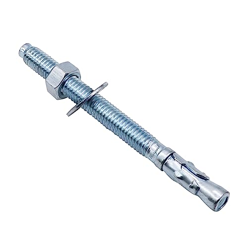 3/8 Concrete Anchors, 3/8 Wedge Anchors Bolts, 4-1/2" L, 10 Pcs - size: 3/8" x 4-1/2"