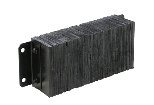 Vestil 1224-4.5 Laminated Rubber Dock Bumper 12 In. x 24 In. x 4-1/2 In. Black