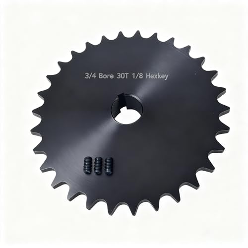 #40 Sprocket 30T 3/4" Bore Hardened Black Oxide - size: 30 teeth, style: 3/4" in bore