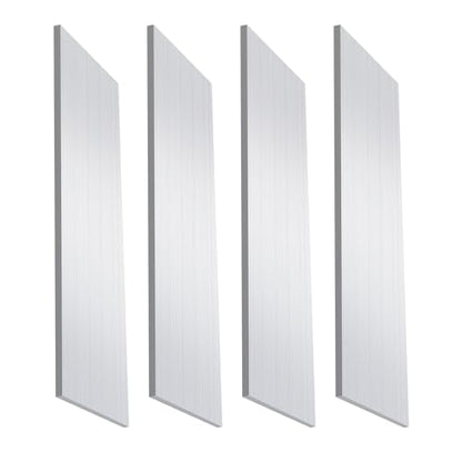 6061 Aluminum Flat Bar, 5/32" x 2" x 12" Rectangle Aluminum Bar Stock, T6511 Solid Mill Stock for Industrial Building, DIY Projects, Metal Crafting and Fabrication（4 Pcs ） - size: 5/32" x 2" x 12"