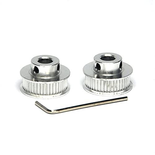 2PCs Aluminum 2GT Timing Pulley 40 Teeth Bore 8mm for 3D Printer CNC Machine 6mm Width 2GT Timing Belt - size: 40 teeth, style: 8mm bore, for 6mm belt
