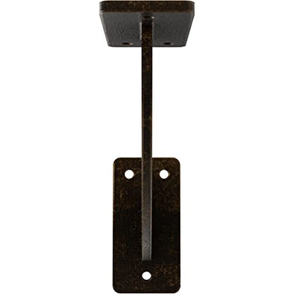 2" W x 7" D x 7" H Bradford Steel Bracket, Antiqued Brass - color: Antiqued Brass, size: 2-in. W x 7-in. D x 7-in. H