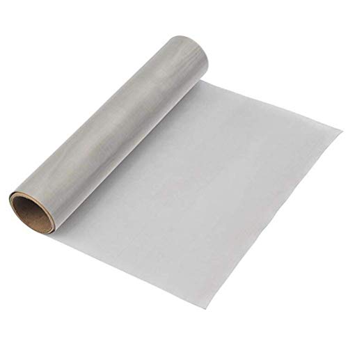 TIMESETL 304 Stainless Steel Woven Wire 80 Mesh - 12"X 40" Filter Screen Sheet Filtration Cloth - size: 12"X 40" 80Mesh