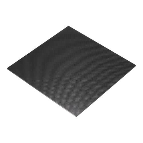 MECCANIXITY 3K Carbon Fiber Plate Panel Sheets, 240 x 240 x 4mm Carbon Fiber Board Plate Glossy Laminate Plain Weave Panel Sheets Flexible for RC Aircraft, Model Car, Auto Parts - size: 240 x 240 x 4mm/9.45 x 9.45 x 0.16 inches