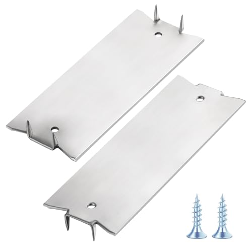 Wensilon(30 pcs) Stainless Steel 304 1.5X4 Inch 16-Gauge Anti-Nail Protection Plate Shield Stainless Steel, Nail Plate for Wood Studs, Steel Cable Wire Protector Plate with Sharp Pointed Prongs - color: SS304, size: (30 pcs)1.5X4 Inch