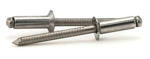 POP Rivet Countersunk 304 Stainless Steel - 6-10C 3/16" x 5/8" Gap (0.501-0.625) Qty-25