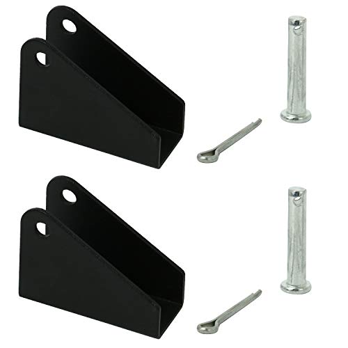 Homend 2Pcs Black Heavy Duty Steel Mounting Brackets for Linear Actuator 1Pair