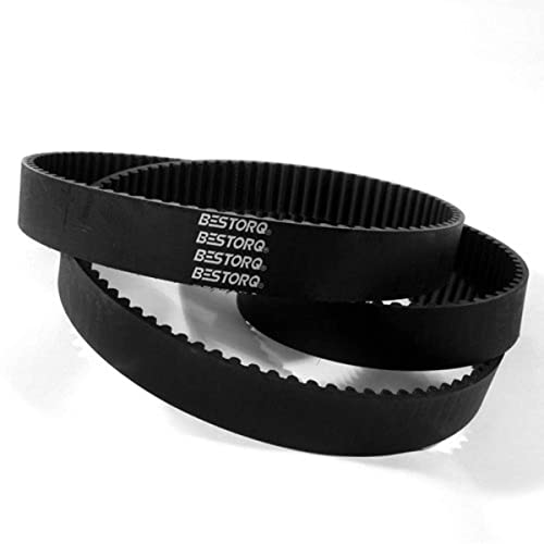 BESTORQ 180-5M-15 HTD Timing Belt, 180mm Outside Circumference x 15mm Width x 3.6mm Height, 5mm Pitch, 36 Teeth - size: Pack of 1, style: 180-5M-15