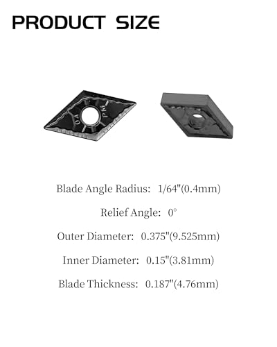 DNMG331 DNMG110404 Carbide Turning Inserts, CVD Coated Turning Inserts for Semi-Finishing Cutting Steel, CNC Inserts Cutting Tools for Lathe Turning Tool Holder 10Pcs - size: DNMG331 DNMG110404 10pcs