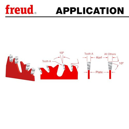 Freud LU83R012: 12" x 60T Thin Kerf Combination Blade - style: 12-Inch 60 Tooth ATB Thin Kerf Combination Saw Blade with 1-Inch Arbor and PermaShield Coating