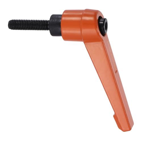 uxcell Clamping Lever Handles for Lathe, M5x20mm Male Thread Orange - size: M5x20mm