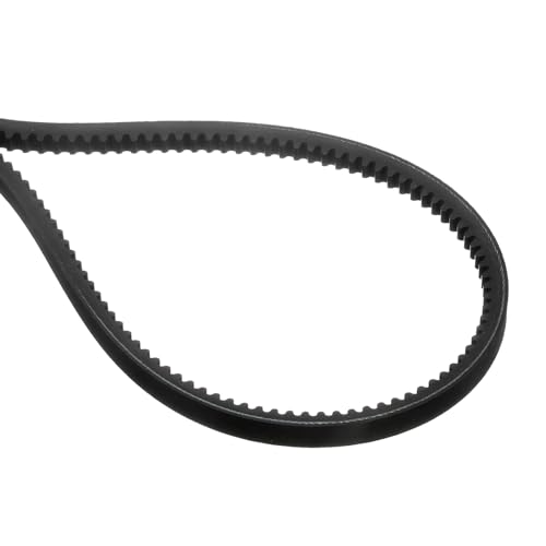uxcell AX50 EPDM V-Belt, Raw Edge Cogged Industrial Rubber V Belt 1/2" Width x 50" Inside Circumference - size: AX50