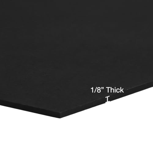 EPDM Rubber Sheet, Black, 60A, 0.125" x 36" x 48" - size: 48 x 36 x 0.125 in.