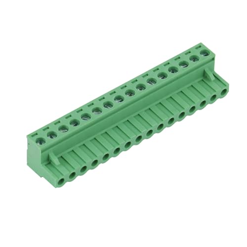 5Pcs 16 Pin 5.08mm PCB Screw Terminal Block, Pluggable Connector - size: 5pcs 16P 5.08mm