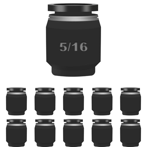 10PCS Pneumatic Cap Style Plug Fitting, Push-to-Connect Air Line Fitting Plug for 5/16 Tube - style: 5/16 OD（10PCS）