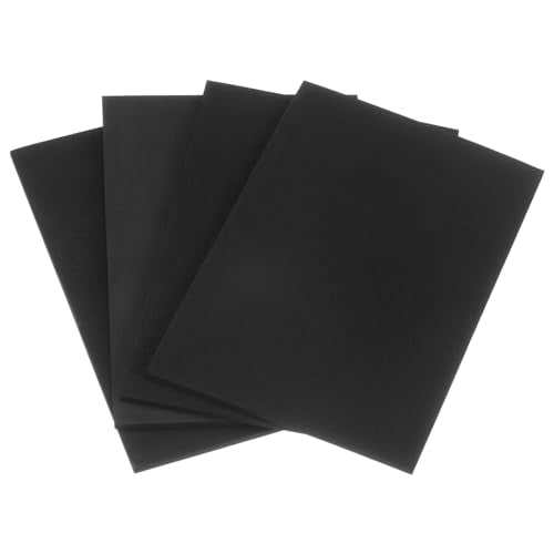 uxcell 4pcs Rubber Padding Sheets 1/4" Thick x 8" Long x 12" Wide Neoprene Foam Sheet Non-Slip Anti Vibration Pads, Anti-Skid Noise - size: 1/4" Thick, 8" Length