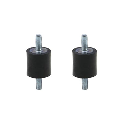 MY MIRONEY 4PCS 15 x 15mm Rubber Isolator Mounts with M4 x 10mm Studs - size: M4 x 10mm;15 x 15mm (Double Studs)