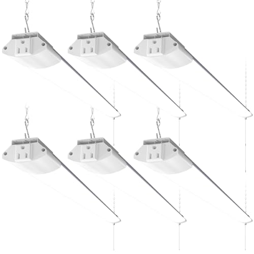 Barrina BS84 LED Shop Lights 4FT for Workshop, 84W 10000LM 5000K, 6 Packs - color: 5000K, size: White-84W-6 Packs