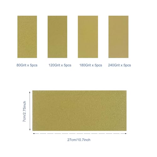 Hand Sanding Block Set of 7, Rectangle Sanding Blocks Auto Body with 20Pcs Hook and Loop Sandpaper,Flexible for Automotive Paint and Woodworking Sand Furniture Home Arts and DIY Crafts - color: Sanding Block, size: Yellow 7pcs Set-Long Hook+20pcs Sandpape